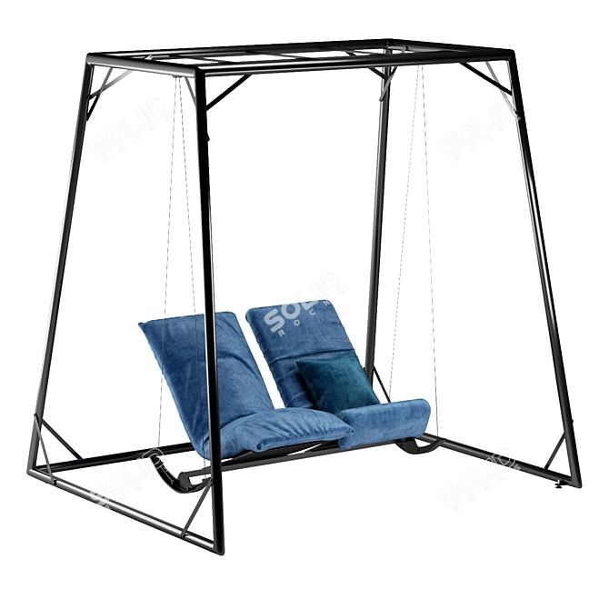 Rocking Frog Swing for Outdoors 3D model image 4