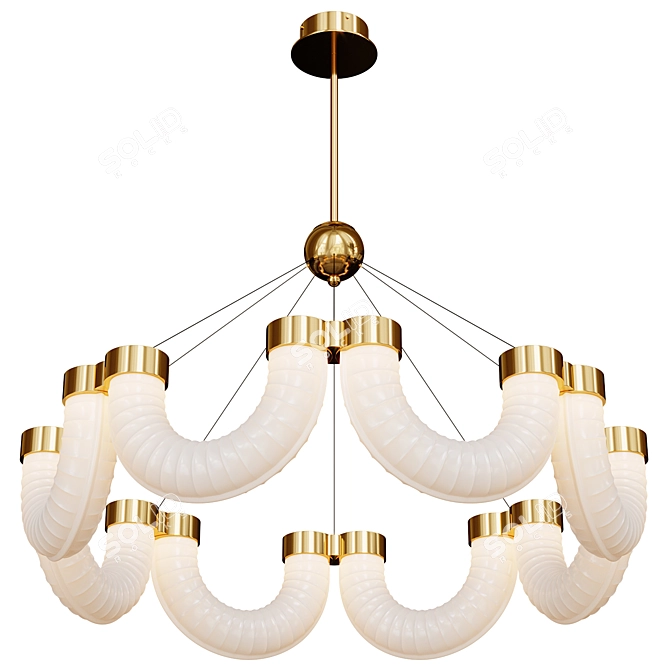 Modern Hanging Lamps Hoop PR 3D model image 2