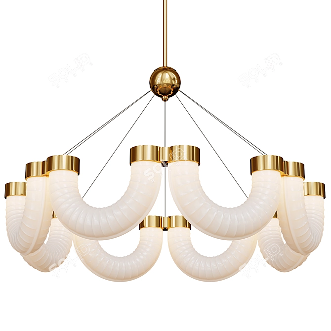 Modern Hanging Lamps Hoop PR 3D model image 3