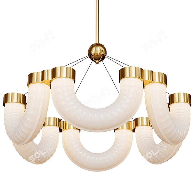 Modern Hanging Lamps Hoop PR 3D model image 4