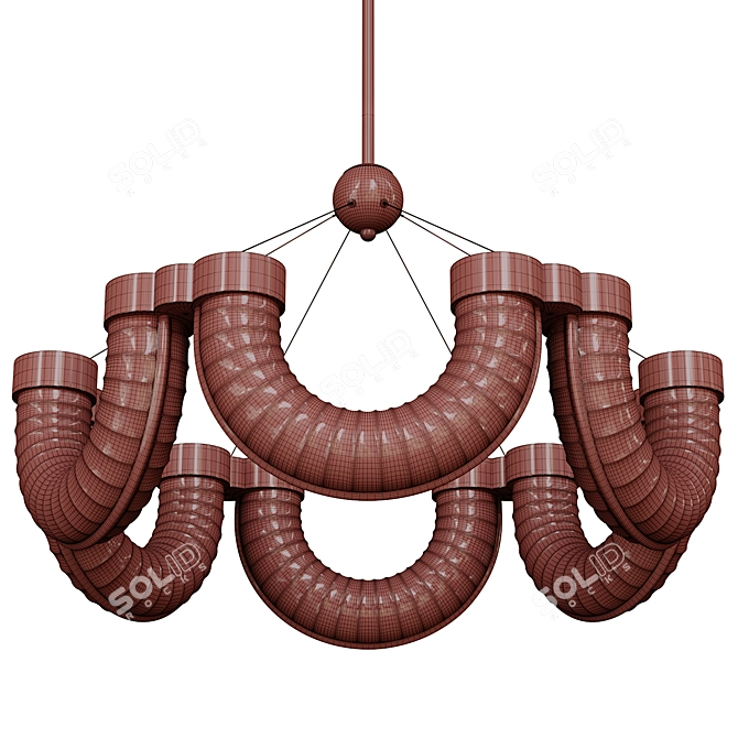 Modern Hanging Lamps Hoop PR 3D model image 6