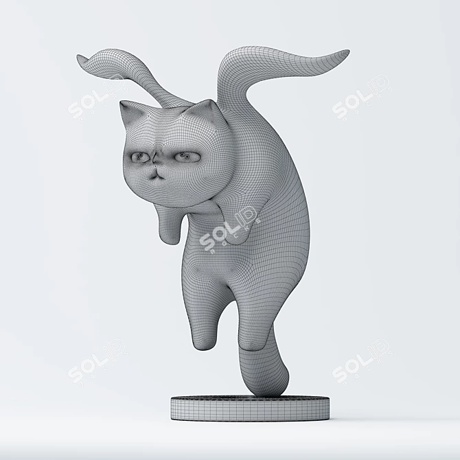 Adorable Cat 3D Model Download 3D model image 2