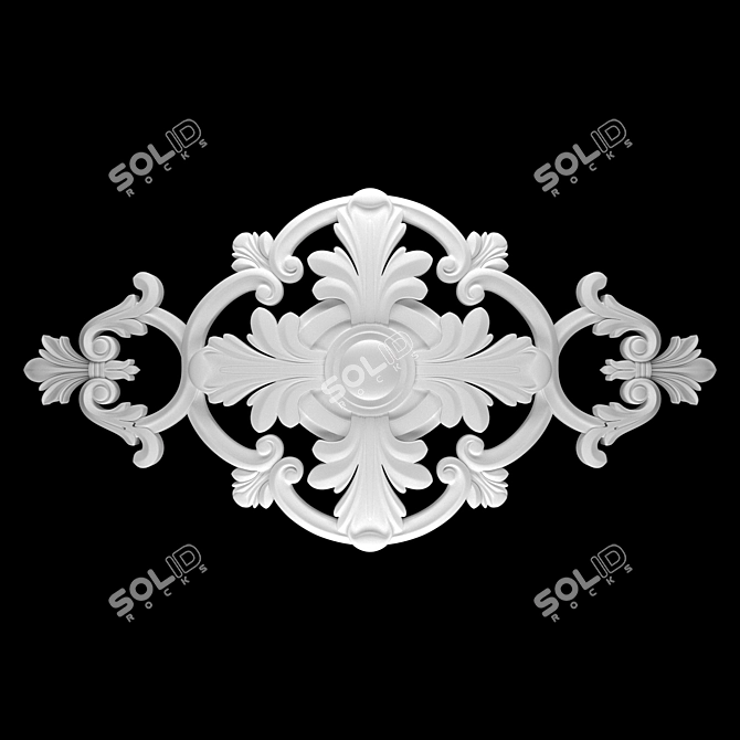 Luxury 3D Ornament Rendering Set 3D model image 2