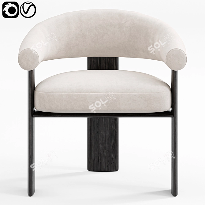 Sleek Bracci Chair 2015 Design 3D model image 3