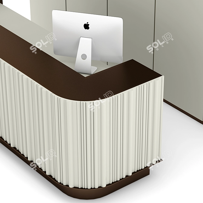 Sleek Reception 12 Desk Organizer 3D model image 4