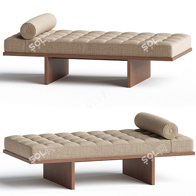 Stylish Daybed by Usona 3D model image 2