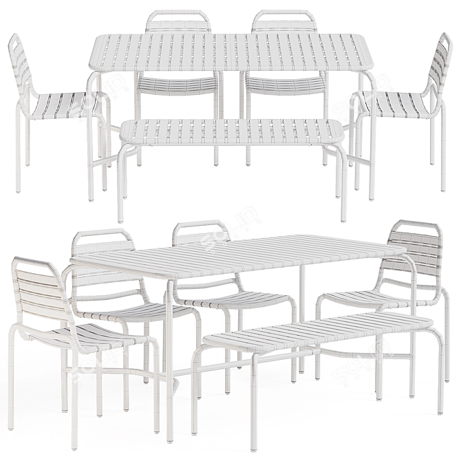 Floyd Outdoor Furniture Set 3D model image 6