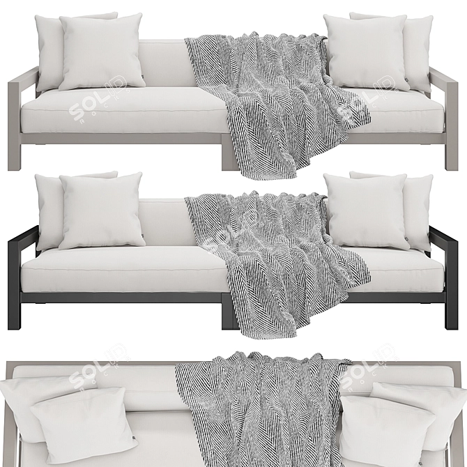Eichholtz Cap-Antibes Outdoor Sofa 3D model image 2