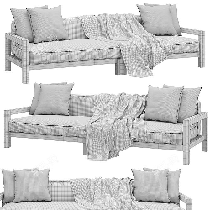 Eichholtz Cap-Antibes Outdoor Sofa 3D model image 7