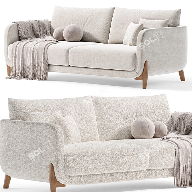 Modern Nut Sofa by Tamamm 3D model image 3