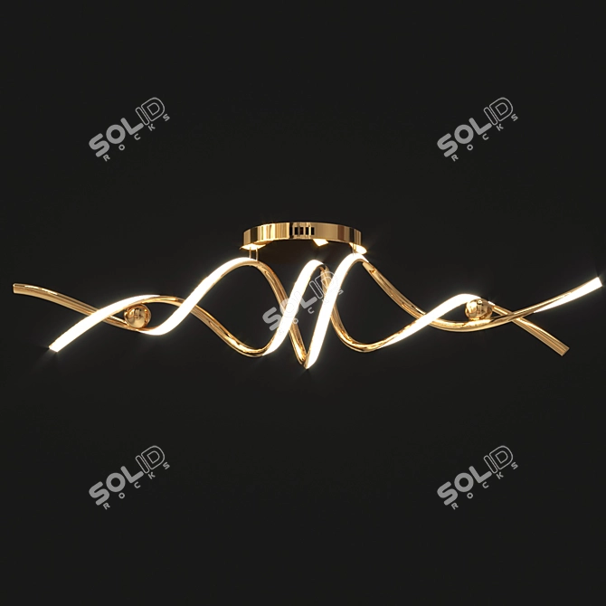 Contemporary LED Ceiling Light 3D model image 2