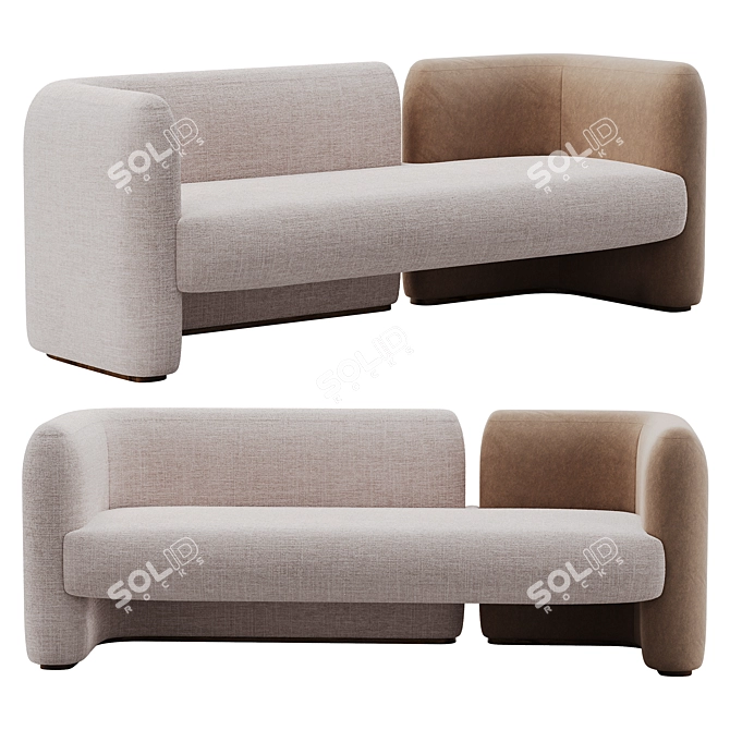 Ad HOC Candelaria Contemporary Sofa 3D model image 1