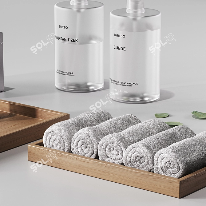 Sleek Bathroom Decor Set | 3D-Ready 3D model image 5