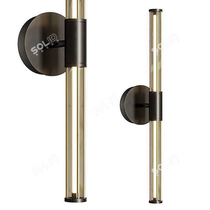 Torrent Wall Light 3D Model 3D model image 1