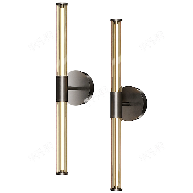 Torrent Wall Light 3D Model 3D model image 2