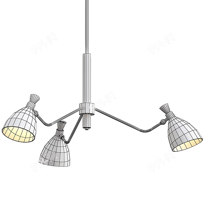 Elegant Cumberland Chandelier Statement Piece 3D model image 3
