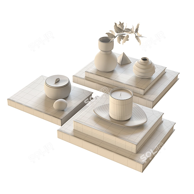 Elegant Decor Set 3D Model 3D model image 7