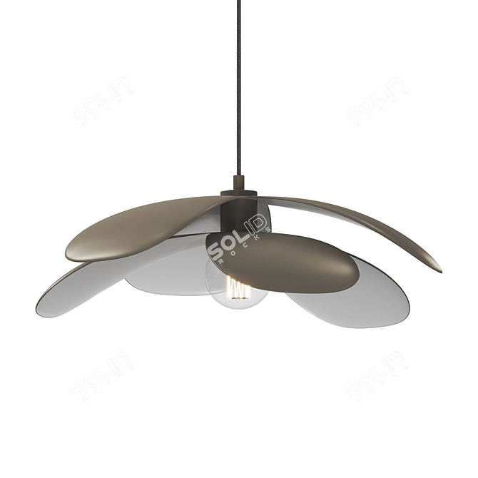 Modern Maple Pendant Light Fixture 3D model image 2