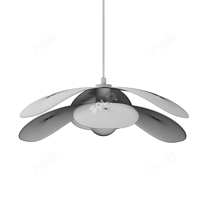 Modern Maple Pendant Light Fixture 3D model image 3