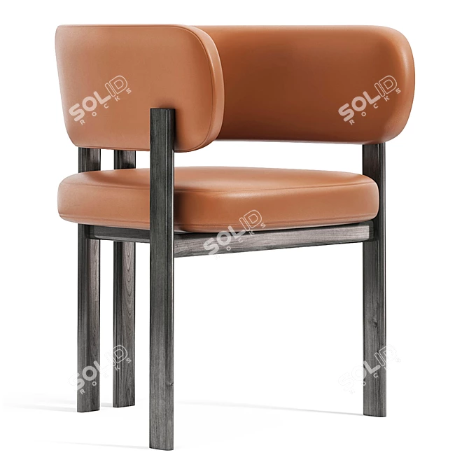 Bay Chair Nature Design Modern 3D model image 1