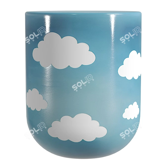 Modern Cloud Side Table - 8192x8192 UVs 3D model image 1