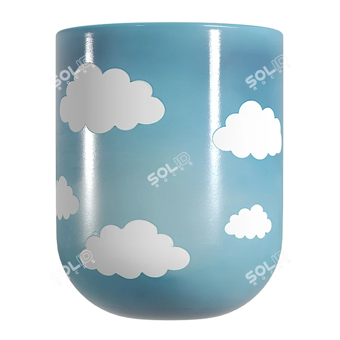 Modern Cloud Side Table - 8192x8192 UVs 3D model image 2