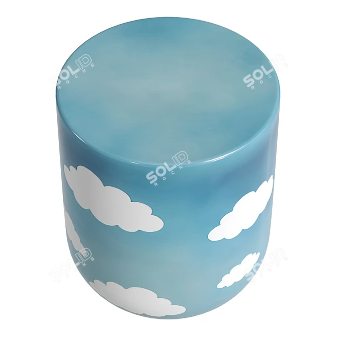 Modern Cloud Side Table - 8192x8192 UVs 3D model image 3