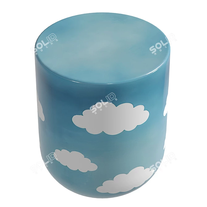 Modern Cloud Side Table - 8192x8192 UVs 3D model image 5