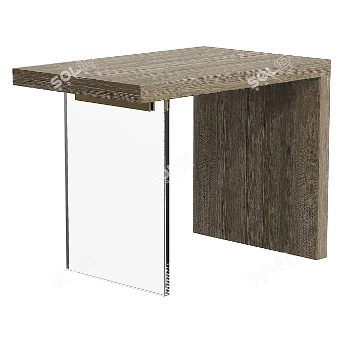 Modern UV-Unwrapped Side Table 3D model image 1