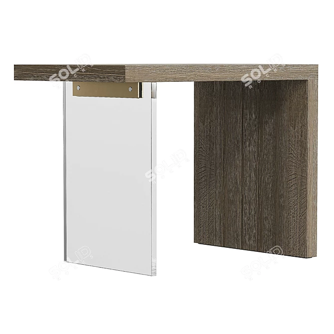 Modern UV-Unwrapped Side Table 3D model image 3