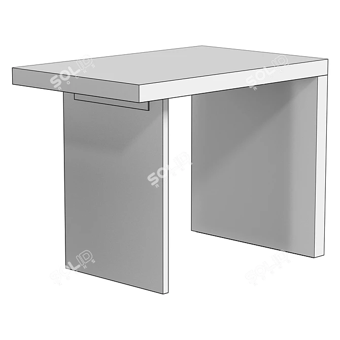 Modern UV-Unwrapped Side Table 3D model image 6