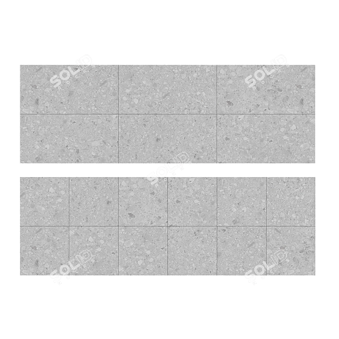 Laparet Matrix Light Grey Ceramic Tiles 3D model image 2