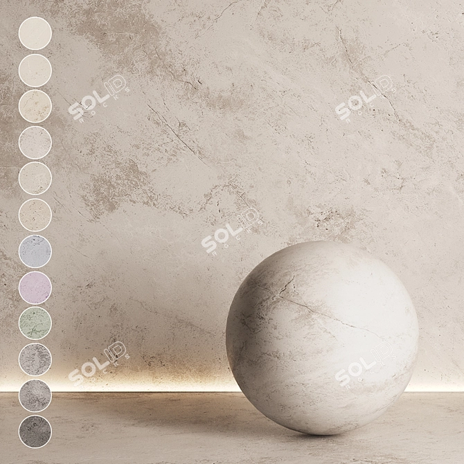 Seamless Marble Texture Pack 3D model image 1