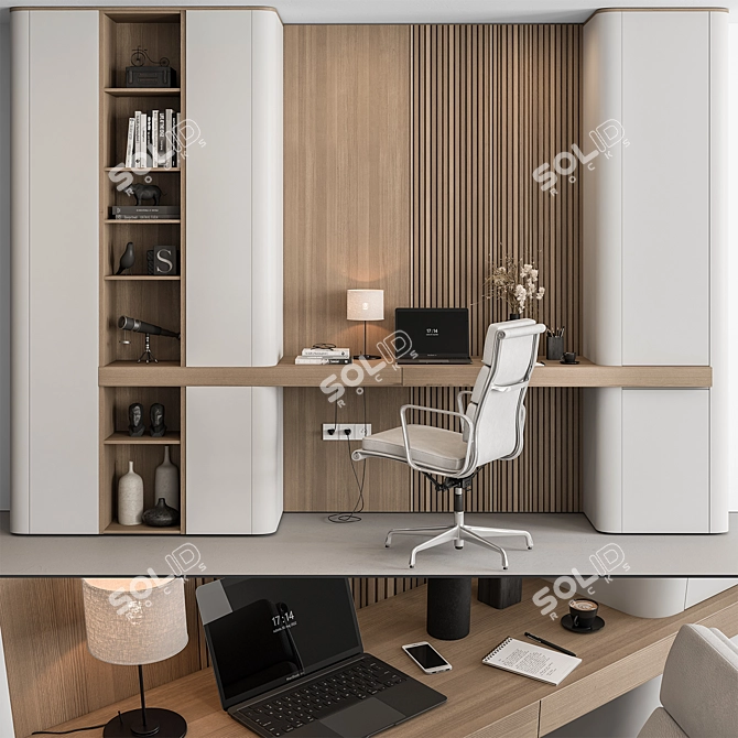 Home Office Furniture Set 3D model image 3