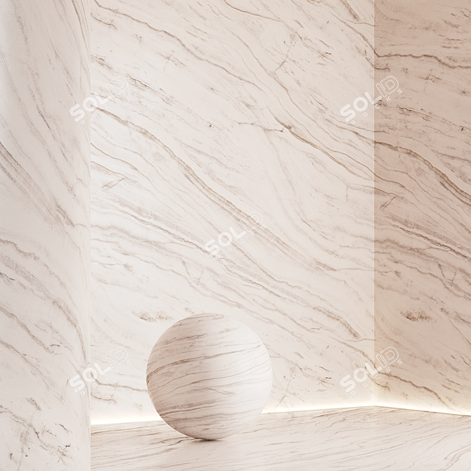 Seamless Marble Textures Set 16 3D model image 2