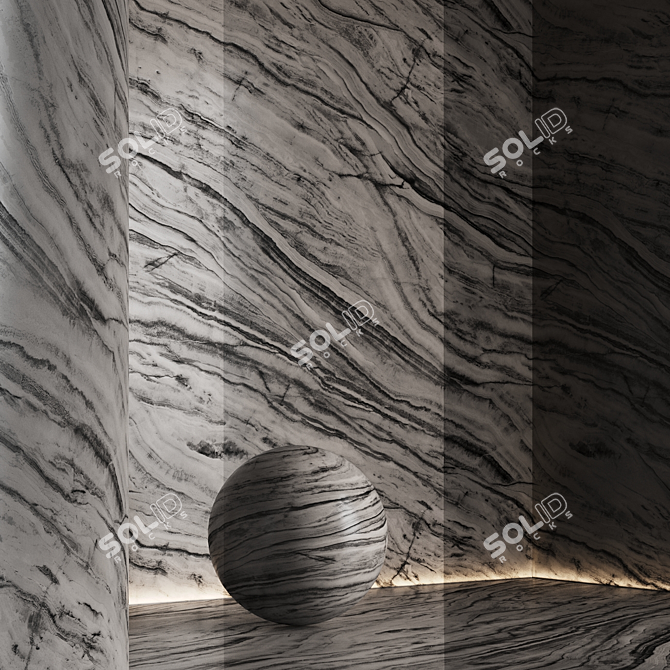 Seamless Marble Textures Set 16 3D model image 6