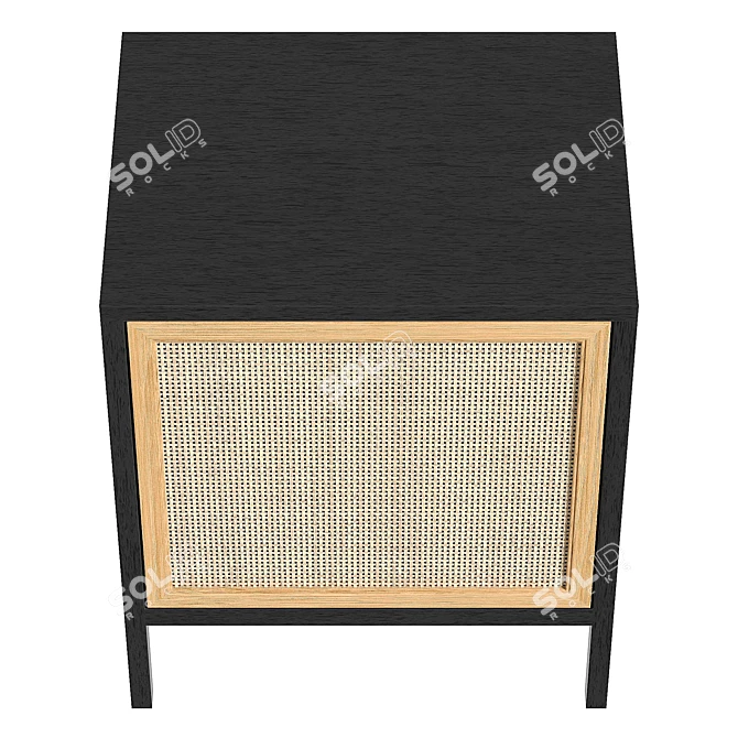 Modern Ivy Nightstand with UVs 3D model image 3