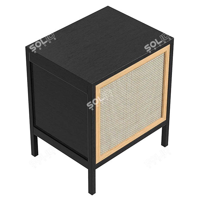 Modern Ivy Nightstand with UVs 3D model image 5