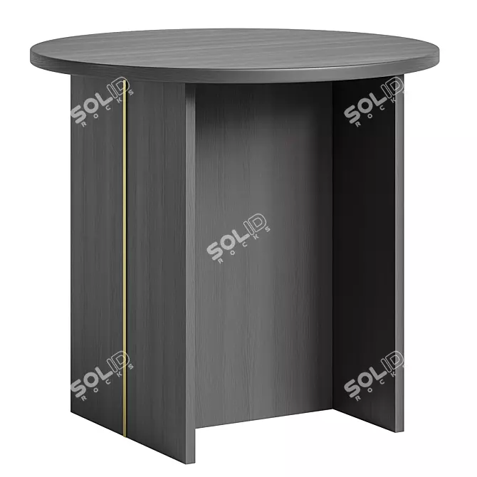 Modern Round Coffee Table SIMI 3D model image 1