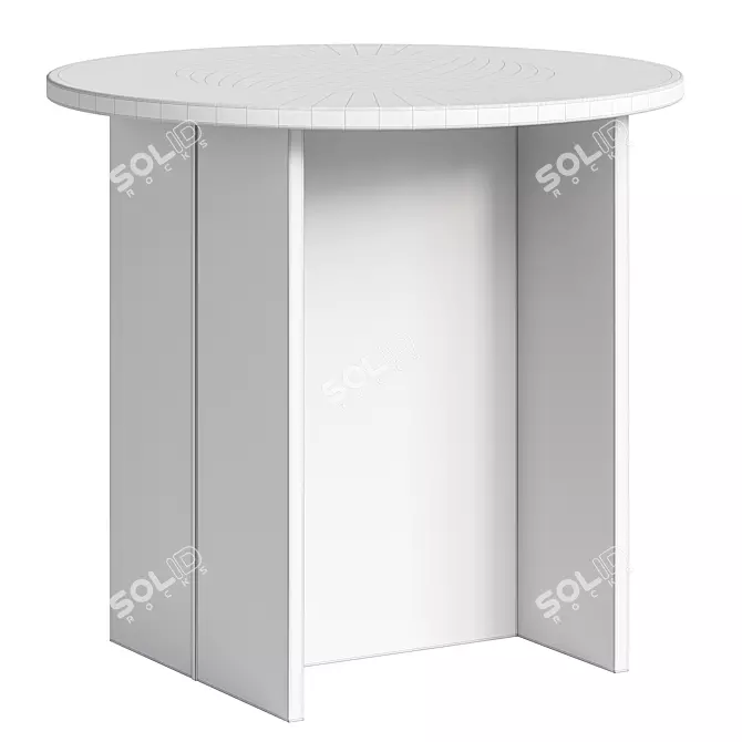 Modern Round Coffee Table SIMI 3D model image 3
