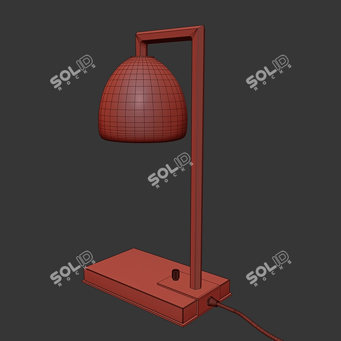 Handcrafted Montecito Table Lamp 3D model image 5