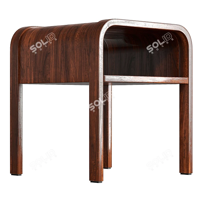 Modern Marienne Bedside Table, 51.3cm 3D model image 4