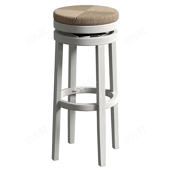 Modern UV Unwrapped Bar Stool 3D model image 1