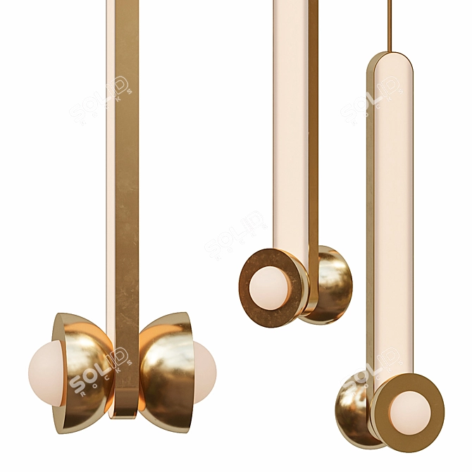 Celestial Modern Pendant Light 3D model image 1