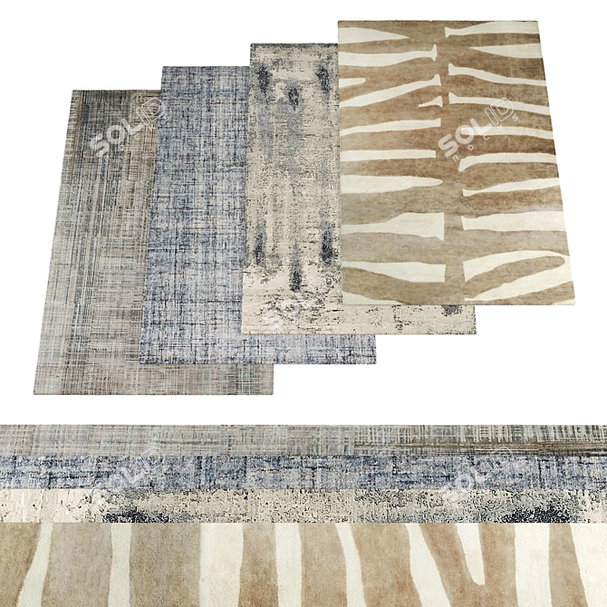 High-Res Rugs Collection Pack 3D model image 1