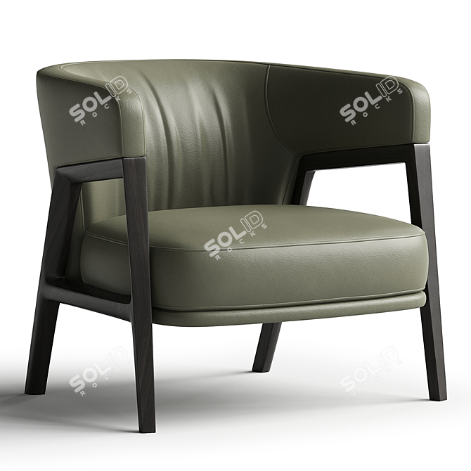 Poltrona Frau DUO Armchair Model 3D model image 4