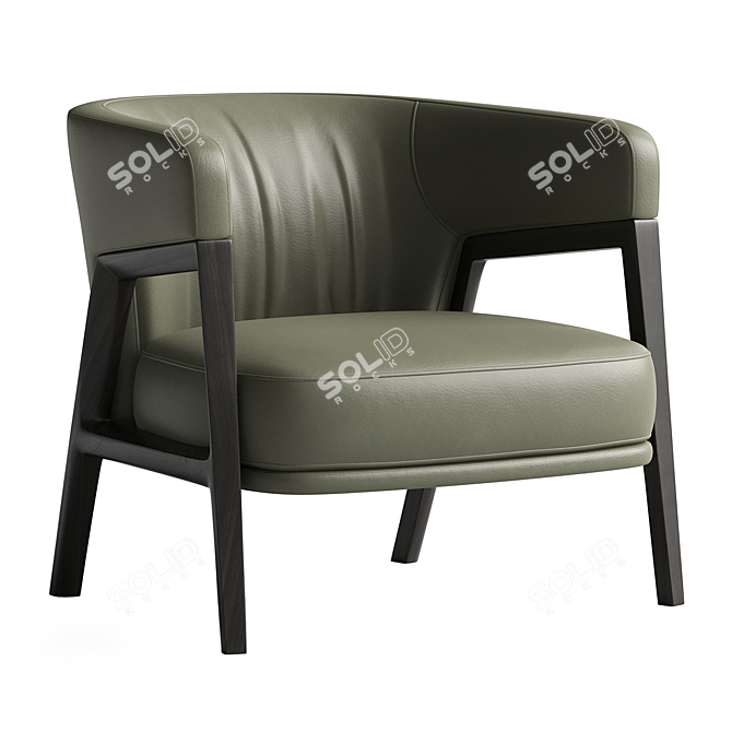 Poltrona Frau DUO Armchair Model 3D model image 5