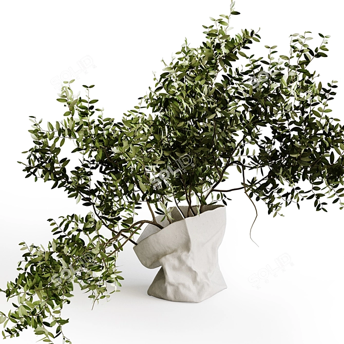 Serax Paper Bag Vase Set 3D model image 2