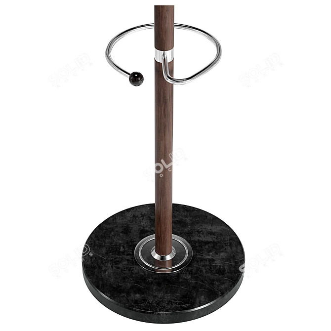 Modern Floor Standing Coat Rack 3D model image 3