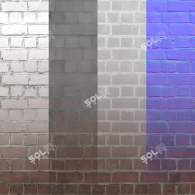 Seamless Brick Texture Pack 3D model image 2